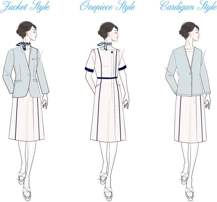 女性エステティシャンの制服