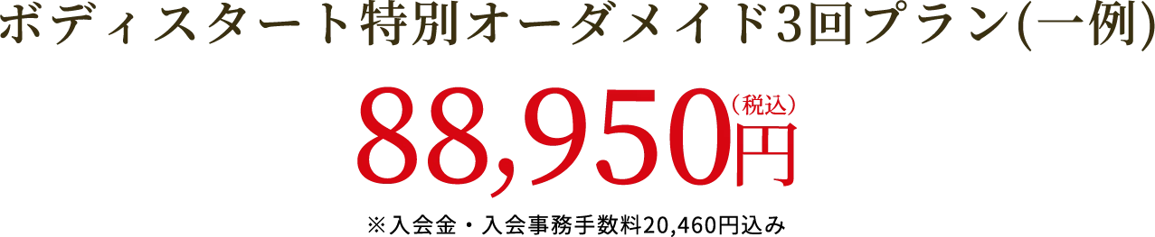 フェイシャルスタート特別オーダーメイド3回プラン