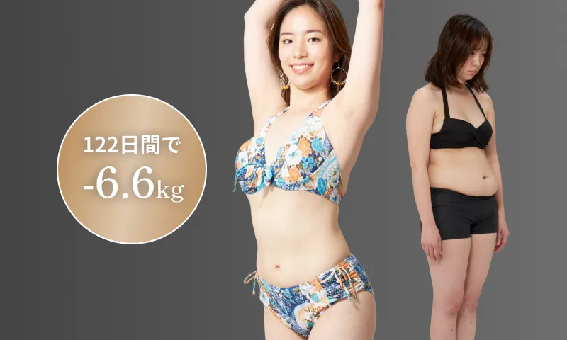 122日間で-6.6kg