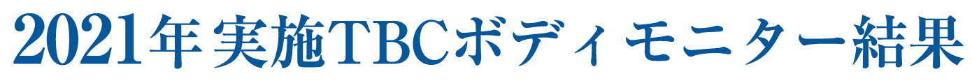 2021年実施TBCボディモニター結果