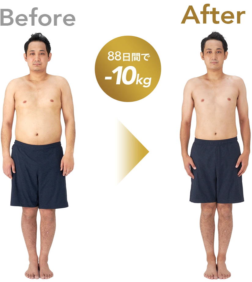 88日間で-10kg！