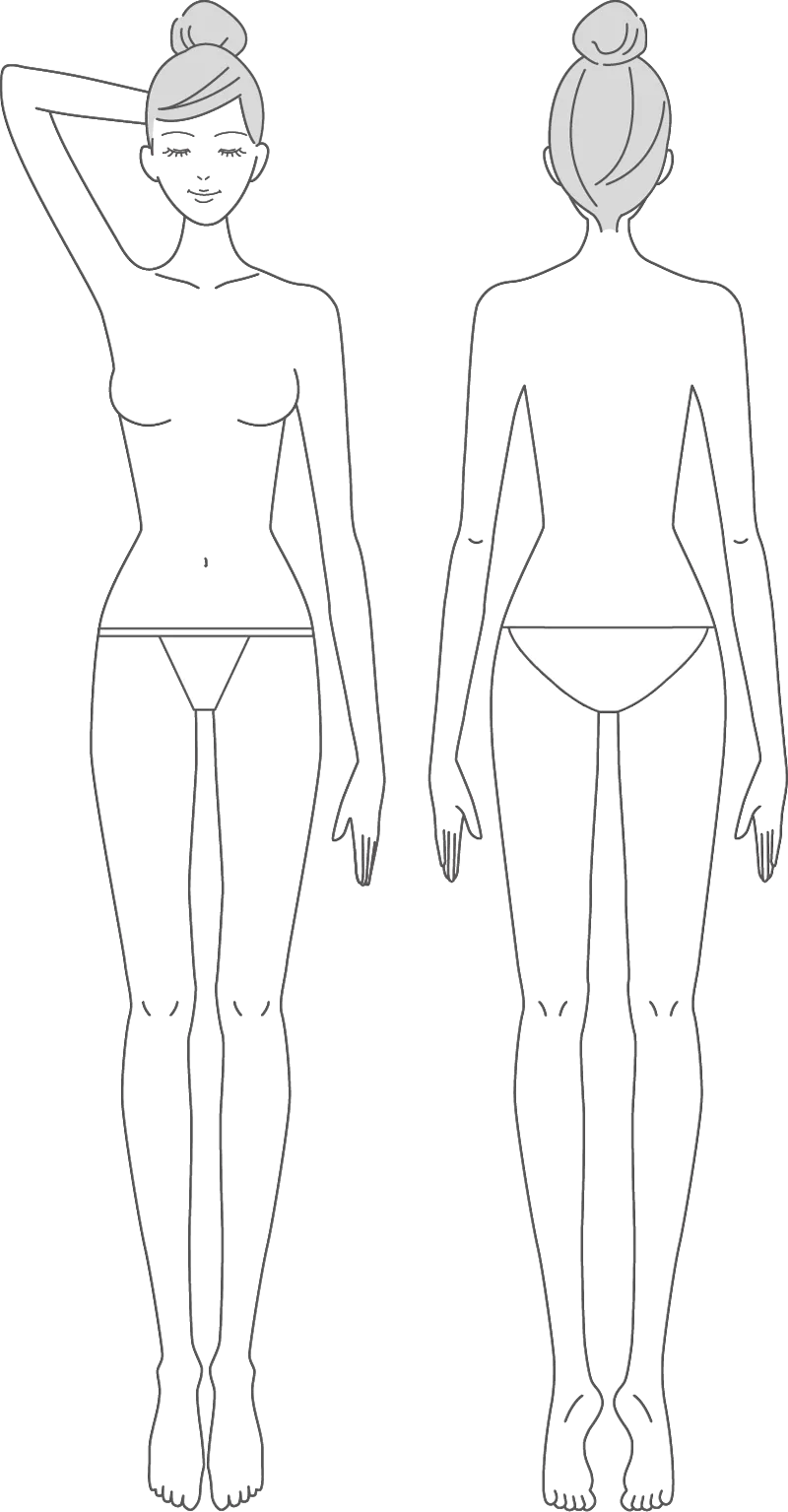 ボディの脱毛イメージ