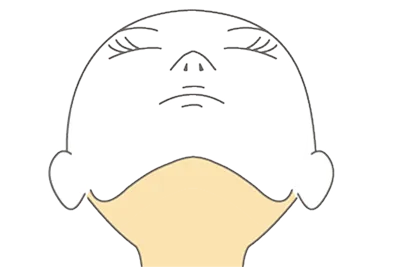 アゴ裏～首