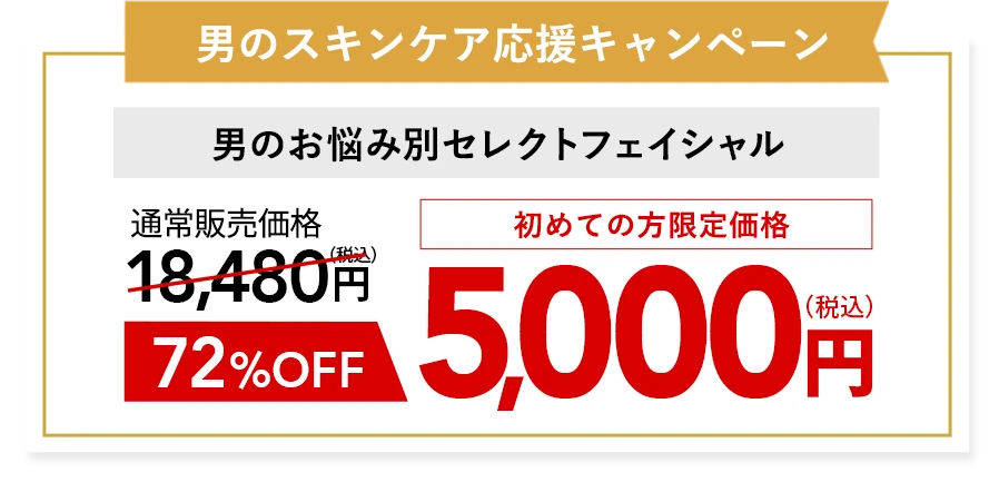 男のスキンケア応援キャンペーン