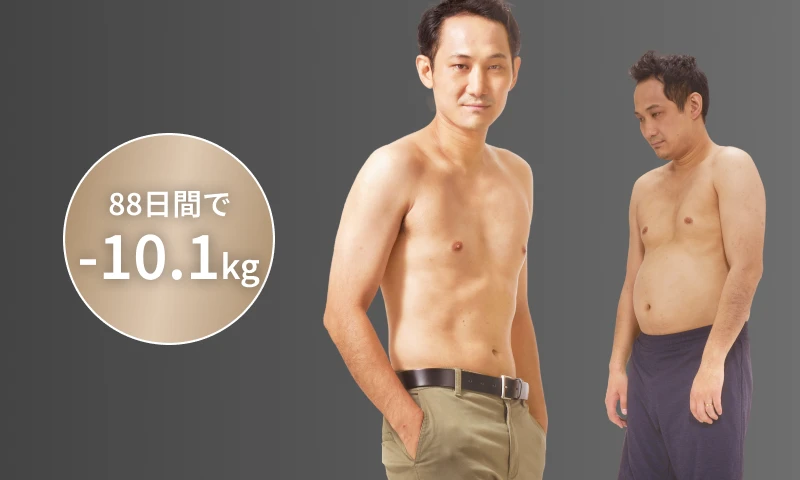 88日間で-10.1kg
