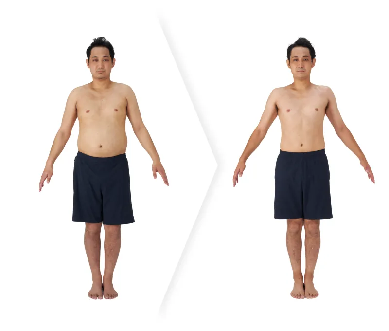 木下さんのビフォーアフター比較