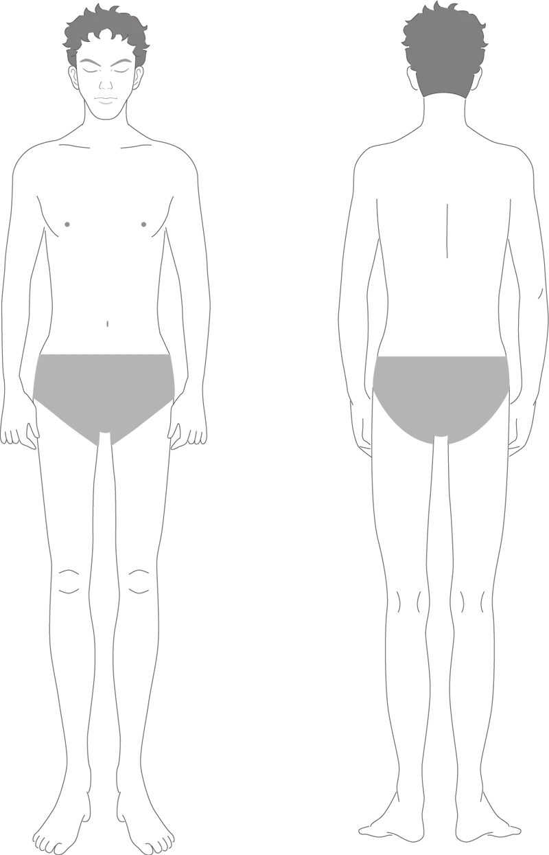 体の脱毛イメージ