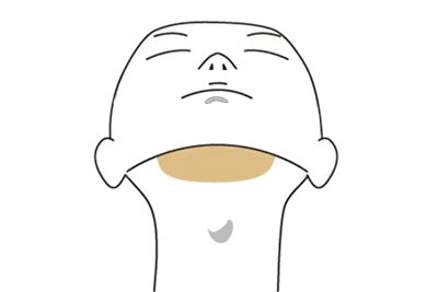 アゴ裏イメージ