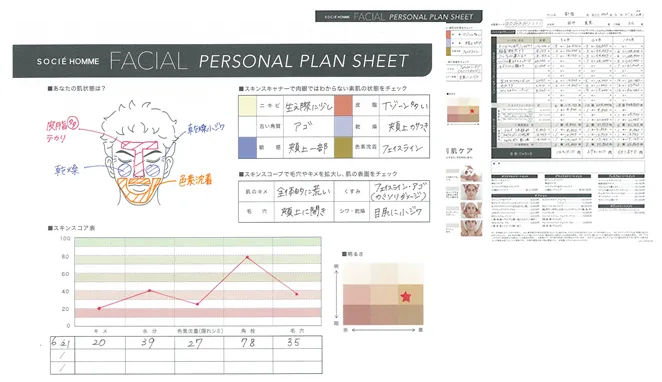 肌分析結果サンプル