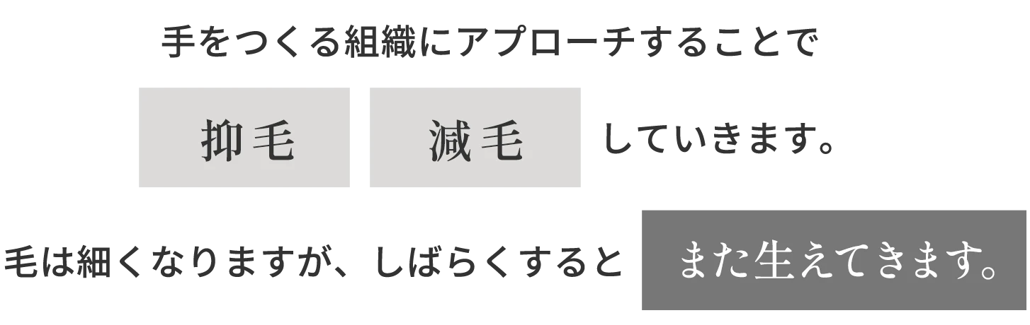 光脱毛だと、毛がなくならないこともあるって聞くけど…