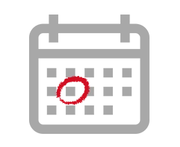 カレンダーで日付を確認