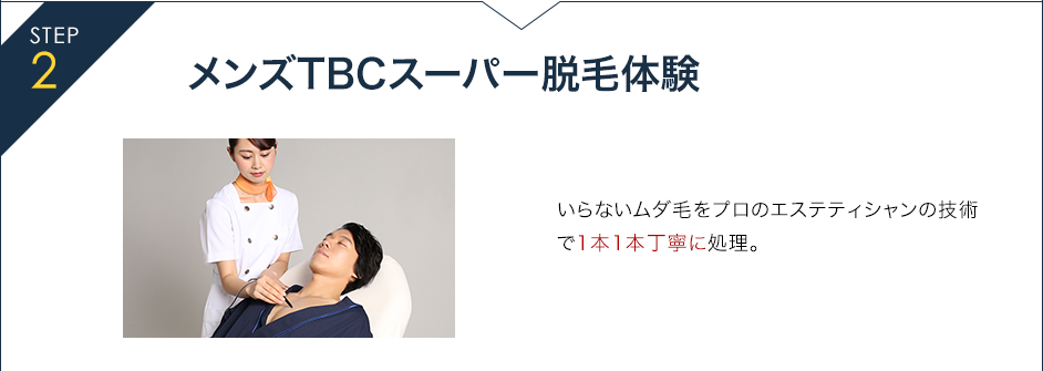 メンズTBCスーパー脱毛体験